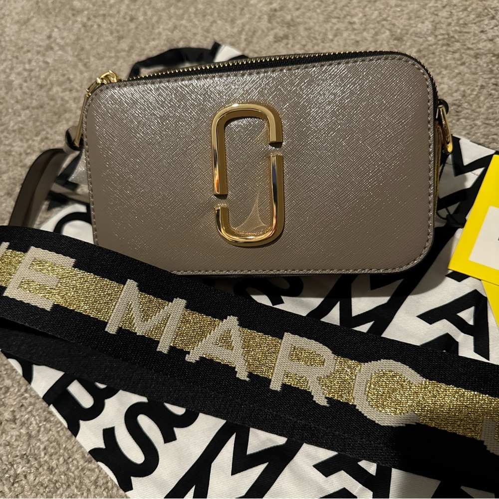 MARC JACOBS Snapshot Camera Bag Shoulder Bag CEMENT MULTI Brand New